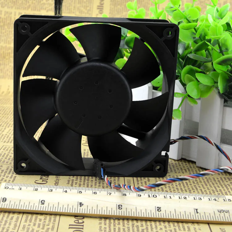 1pcs free shipping 12038 12V1.6A AFC1212DE 4 pwm smart thermostat wire chassis fan