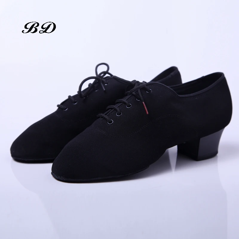 Latin Dance Shoes Sneakers MEN SHOES Profession Ballroom Shoe Modern Soft Cowhide Premium Oxford Heel 4.5 Cm BD 417 Soft Sole