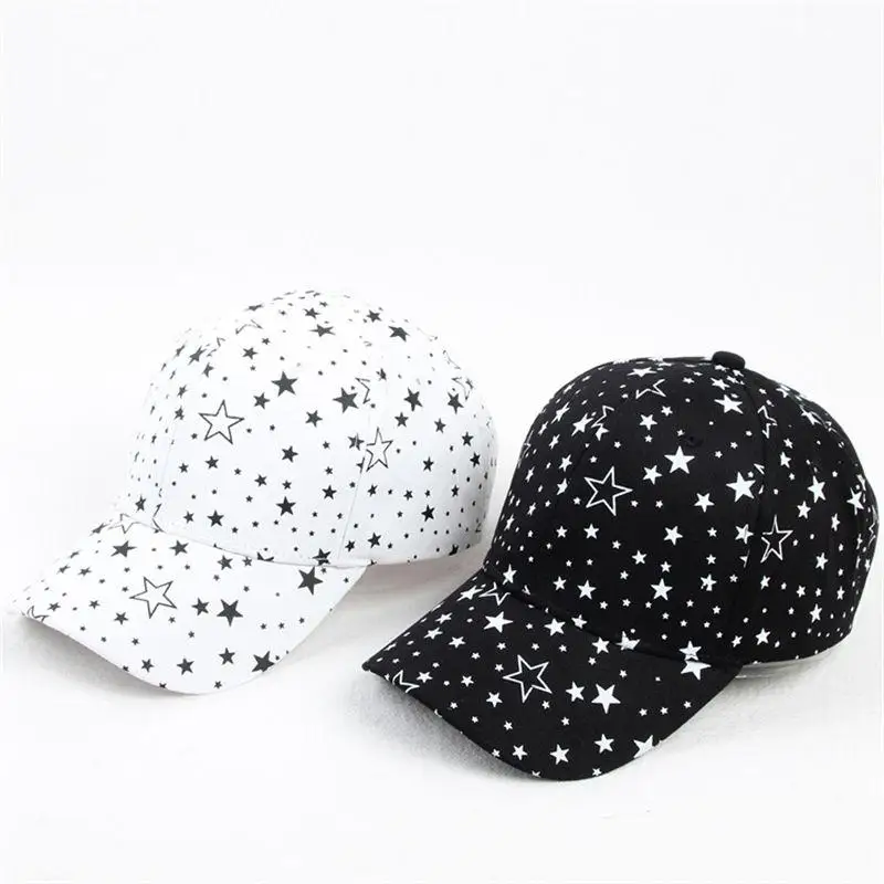 2021 four seasons Cotton Star Print Casquette Baseball Cap Adjustable Snapback Hats for Men and Women 169