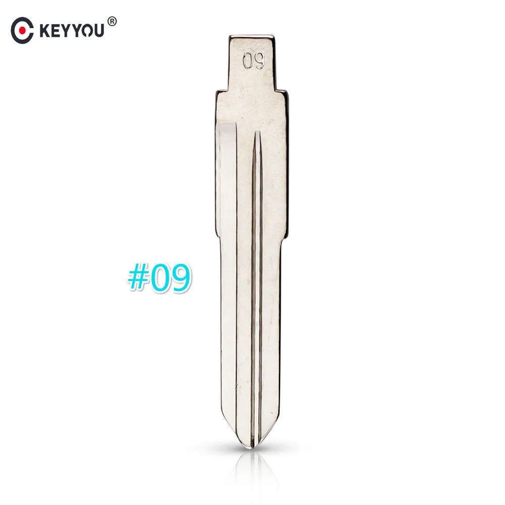 

KEYYOU 09# Blank Key Replacement Uncut Blade for Mazda Vizi 323. 626. 929 Folding Flip Key Blade Car-styling
