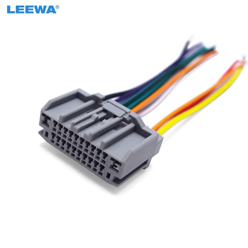 LEEWA Car Audio Stereo Wiring Harness Adapter Plug For Jeep Wrangler/Compass OEM Factory Radio CD/DVD #CA4050