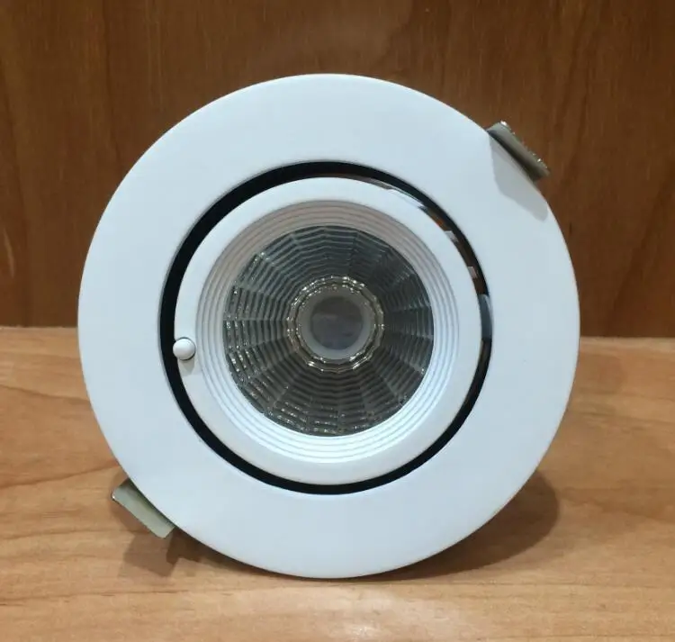 Adjustable  10W/15W Warm white/Natural white/Cold White COB LED Gimbal Embedded led trunk lamp AC85-265V