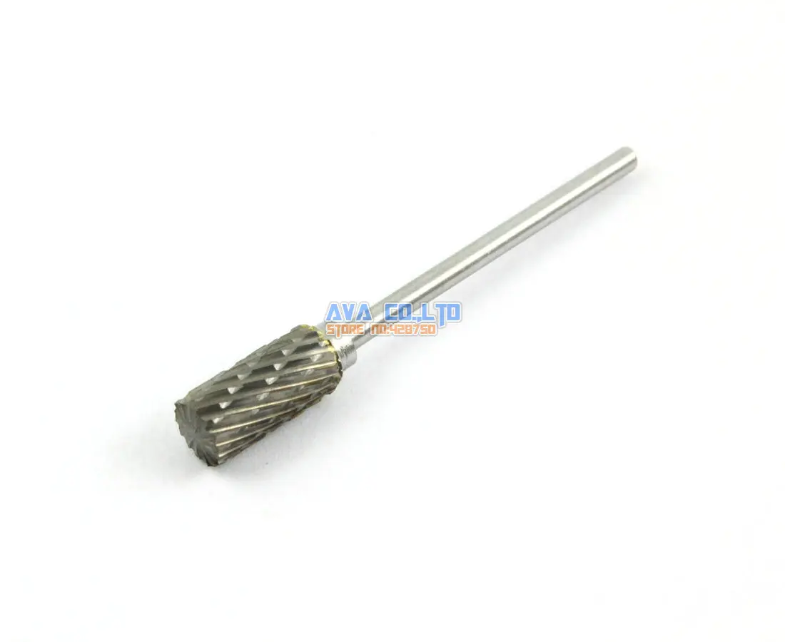 5 Pieces 6mm Tungsten Carbide Burr Rotary Cutter File 2.35mm Shank Double Cut (NO.1)