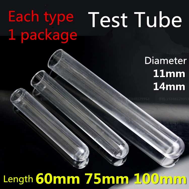 

medical lab hard Plastic polystyrene Test Tube High transparency Clear Like Glass Experiment Biochemical laboratory supplie rack