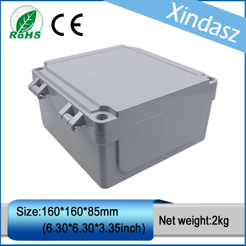 1pcs in stock 160*160*85mm IP66  die casting enclosures waterproof electrical junction boxes