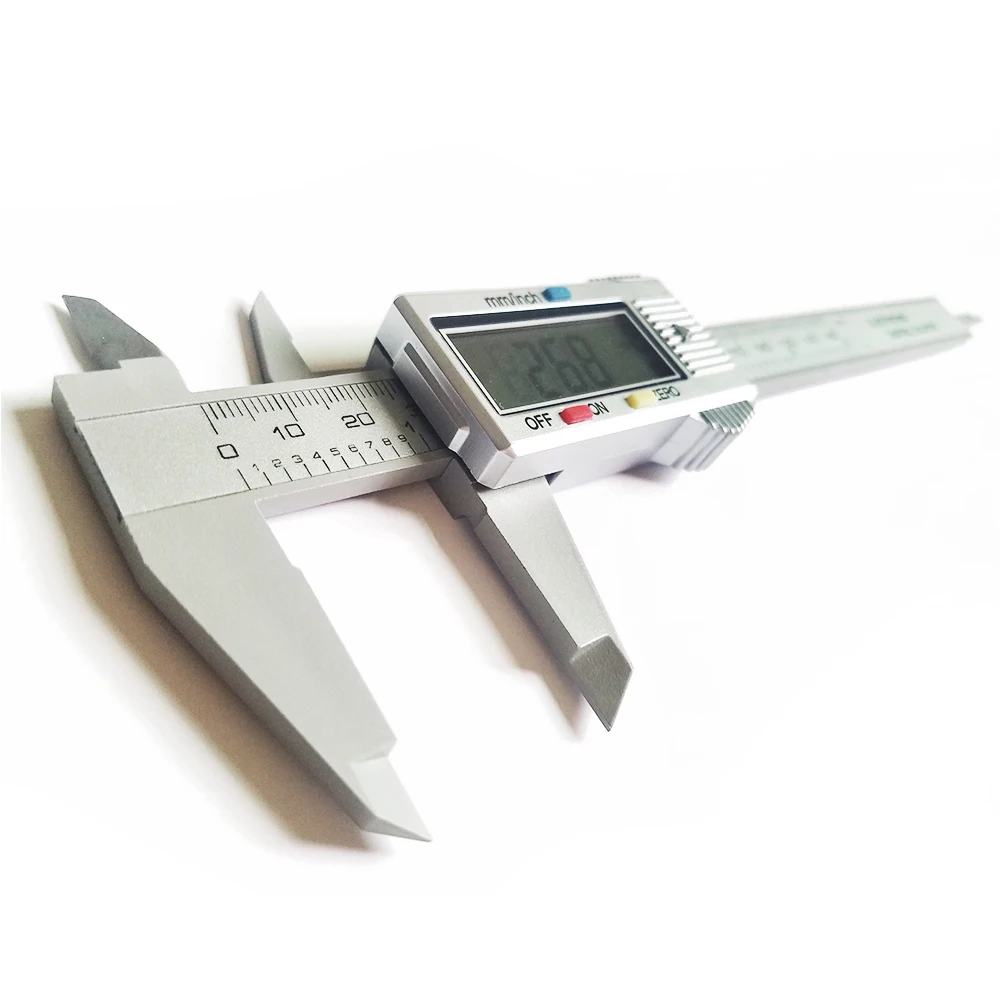 Digital Vernier Calipers Measure 150mm 6inch LCD Electronic Carbon Fiber Gauge Height Measuring Instruments Micrometer