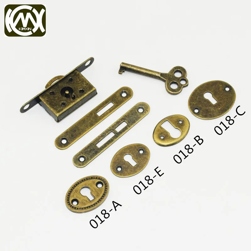 2pcs In stock High-grade wooden box hardware accessories,bronze lock,Antique jewelry/Wooden/Collection/Cigar lock,kimxin-W-018