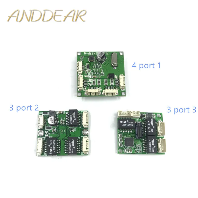 Mini PBCswitch module PBC OEM module kích thước nhỏ 3/4/5 Cổng Mạng Thiết Bị Chuyển Mạch Pcb Board mini ethernet mô-đun chuyển đổi 10/100 Mbps