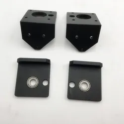 funssor 8mm DIY Reprap Prusa i3 rework 3D printer parts aluminum metal black color Z-AXIS BOTTOM LEFT/RIGHT +TOP LEFT/RIGHT kit