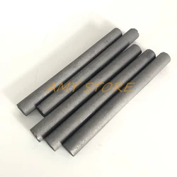 5pcs Black Carbon Rod 99.99% Tool Electrode Cylinder Rods Bars Length Diameter 100 x 10mm