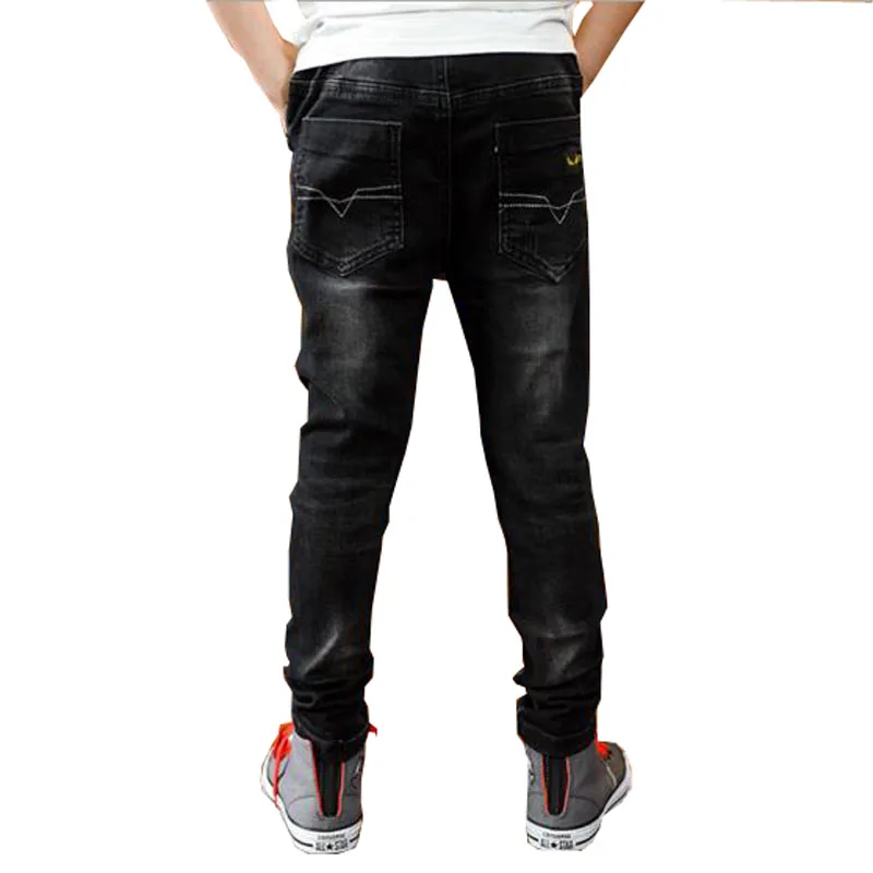 Boys pants spring autumn black jeans kids casual trousers boys jeans teenage trousers children casual pants 3-13 Y boys outwear