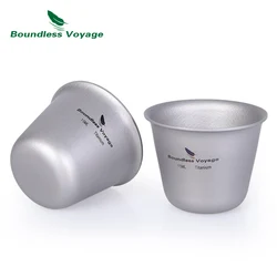 Boundless Voyage Titanium Mini Vino Tè Sake Cup Tazza Campeggio all'aperto Picnic Party Whisky Boccetta Boccale Bicchieri