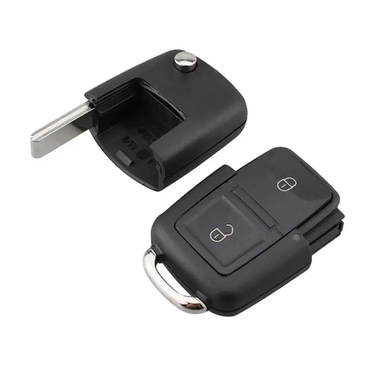 434MHz Uncut Flip Folding Remote Car Key Fob with ID48 Chip 1J0 959 753 AG for VW Beetle Bora Golf Passat Polo Transporter T5