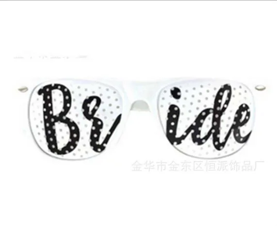 Wedding Party Team Bride Glasses Bechelorette Photo Booth Props Sunglasses Costume Wedding Decoration Party Glasses 12pcs/Lot