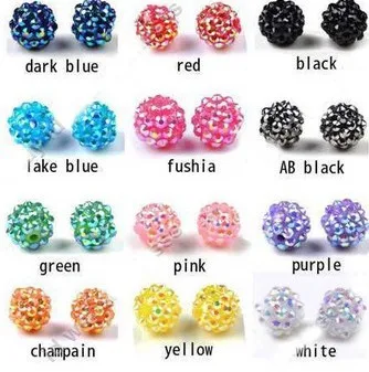 

loose bracelet+Free Shipping+Gift.10*12 mm mix 9 Color loose DIY Resin crystal ball Beads fit WOS Basketball Wives.