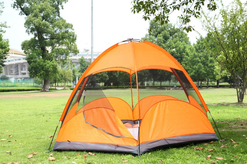 EL INDIO Super large double deck six corner tent 5-8 people camping Mongolia bag outdoor camping Four Seasons General SY031