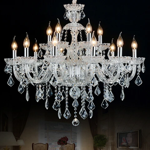 Modern chandeliers Frete Gratis Hand Blown Crystal Chandelier Light  large Cristal Lustre Best selling living room