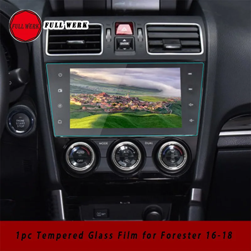 1 pc Car GPS Navigation System Screen Tempered Glass Film Protector Sticker for Subaru Forester 2016 2017 2018 19 Accessories