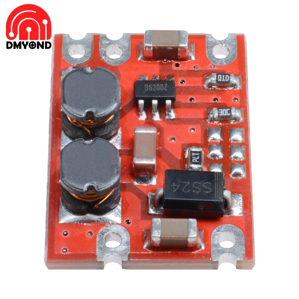 3.3V/5V/4.2V/9V/12V DC-DC Automatic Buck Boost Power Module S09 Step Up and Down Board Input 3V-15V Output Electronic DIY PCB