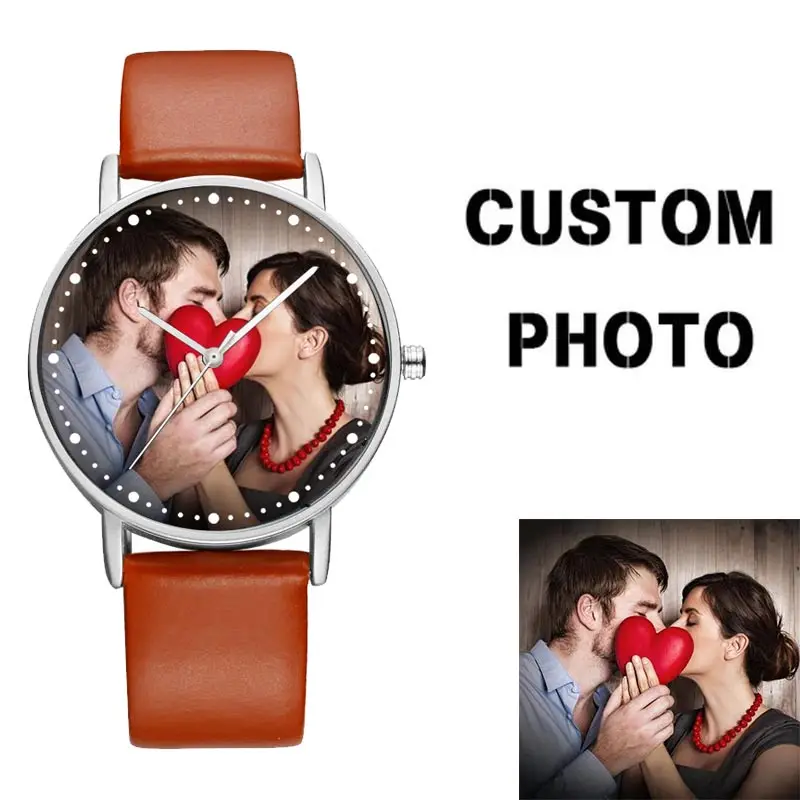 B-9000C Minimalist Make Your Own Logo Watch Wrist Personalized Photo Dial Best Gift For Lovers Watch Custom Text Picture Watch