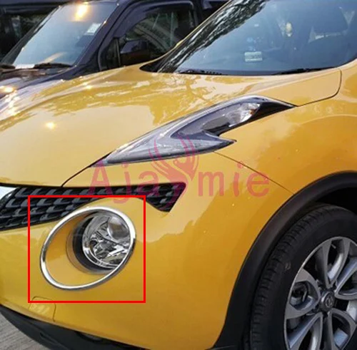 Headlight Cover Front Lamp Frame Overlay Exterior Trim 2011 2012 2013 2014 Chrome Car Styling For Nissan Juke Accessories