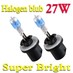 Bombilla halógena antiniebla blanca superbrillante, lámpara de cabeza de coche de alta potencia de 27W, 12V, H27W/1 amarillo y ámbar, 880, 890, PGJ13, 2 uds.