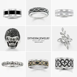 Black Love Knot Wedding Bands Rings, 2018 New 925 Sterling Silver Zircon Pave Fashion Jewelry Trendy Gift For Women and Men