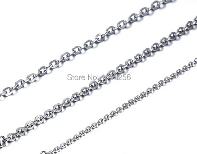 Lot of 10 Meter 3.2mm Wholesale Fashion Stainless Steel Strong Flat Oval Link  Chain Jewelry Finding /Marking Chain Diy Jewelry