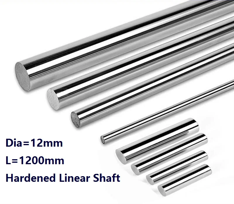 

10pcs/lot Dia 12mm shaft 1200mm long Chromed plated linear shaft hardened shaft rod bar rail guide for 3d printer cnc parts