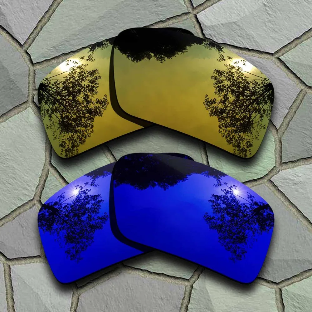 Yellow Golden&Violet Blue Sunglasses Polarized Replacement Lenses for Oakley Eyepatch 2