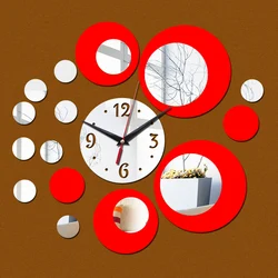 2020 New Real Wall Clock Acrylic Mirror 3d Stickers Diy Clocks Quartz Watch Reloj Pared Large Decorative Horloge