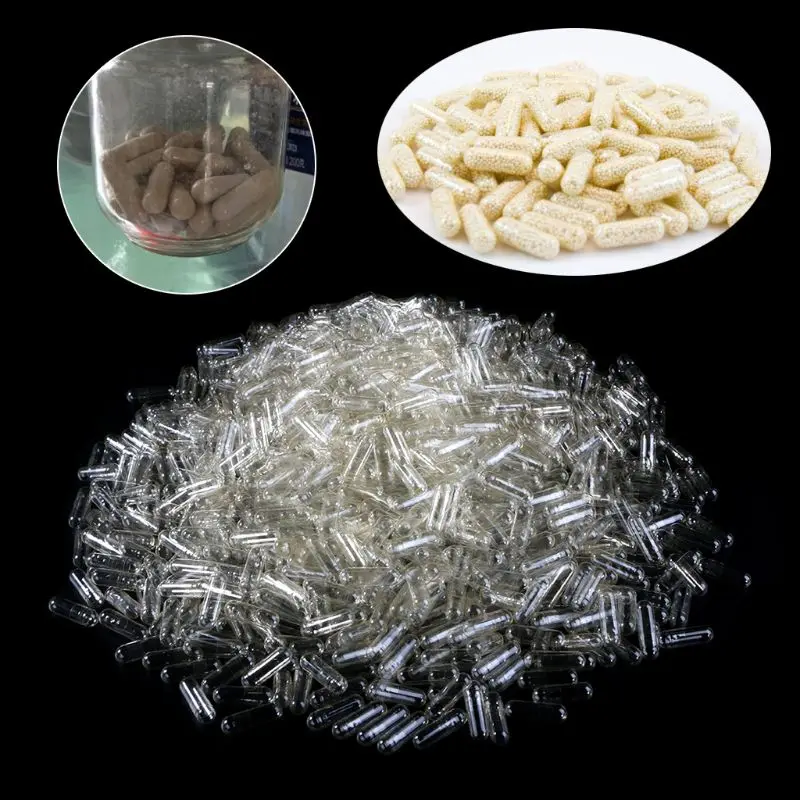 1000Pcs Leere Gelatine Kapsel MedicineCapsule 0 # Rote Und Weiße Leere Pille