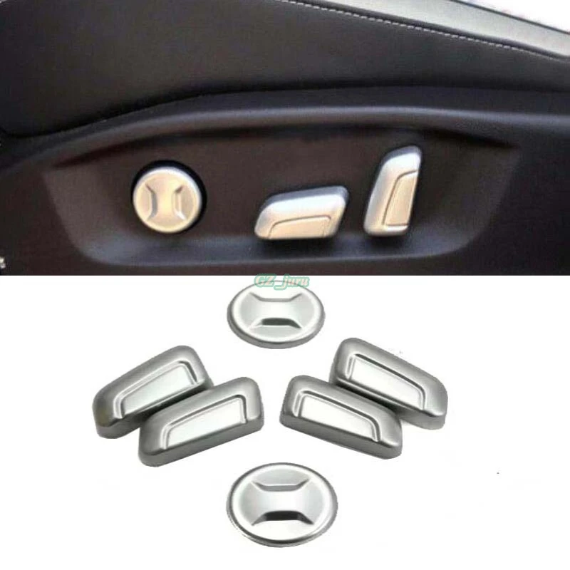 

Decorative accessories Inner Car Seat Adjustment Button Cover Trim 6pcs For VW Tiguan 2nd Gen 2016 2017