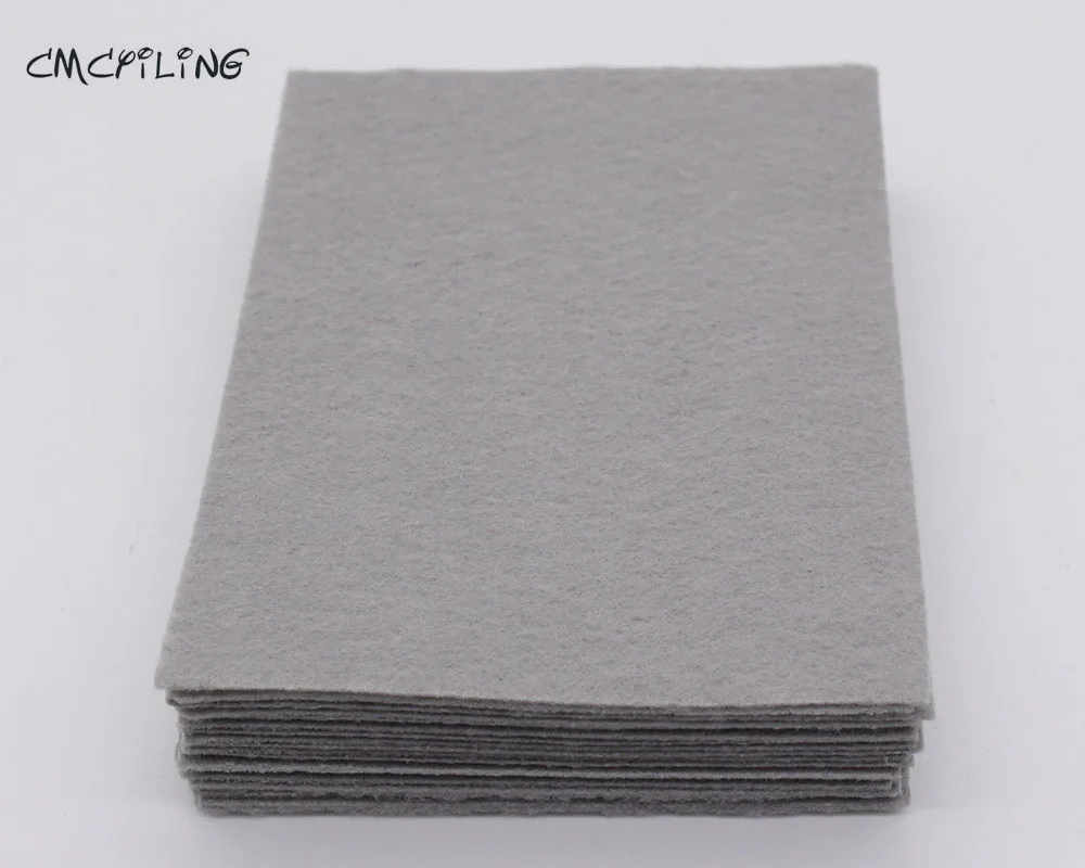 1mm Flecking Grigio Duro Feltro, Tessuti di Poliestere Lenzuola Per Arte E Mestieri di Cucito Scrapbooking Fieltro Feltro,CMCYILING