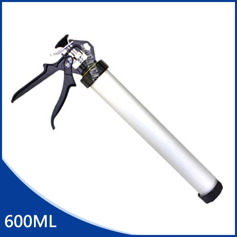 C20512 600ML Dual-use Glass Glue Gun,Thickening Aluminum Alloy Structure Manual Soft Silicone Gun