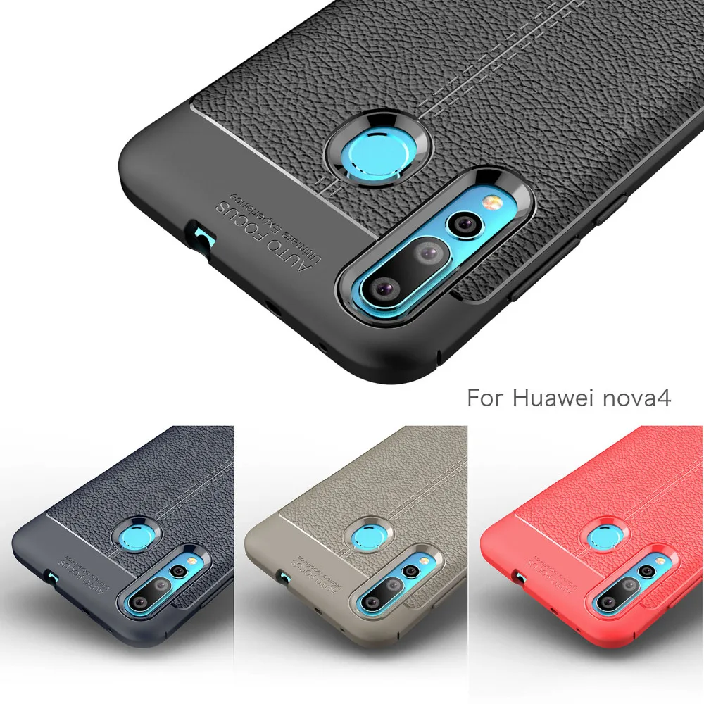 Чехол из углеродного волокна для Huawei Nova 4 / Huawei Nova2, мягкий чехол для Huawei Nova 4 3 3i 2 Nova 2i, чехол для телефона, чехлы Etui Capa