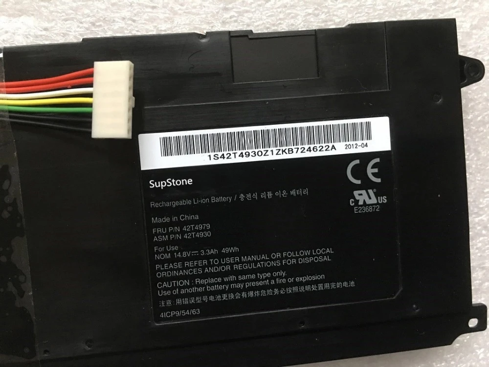 Imagem -02 - Supstone Genuine 42t4930 42t4928 42t4929 42t4931 42t4979 Bateria do Portátil para Lenovo Thinkpad Edge E420s Novo