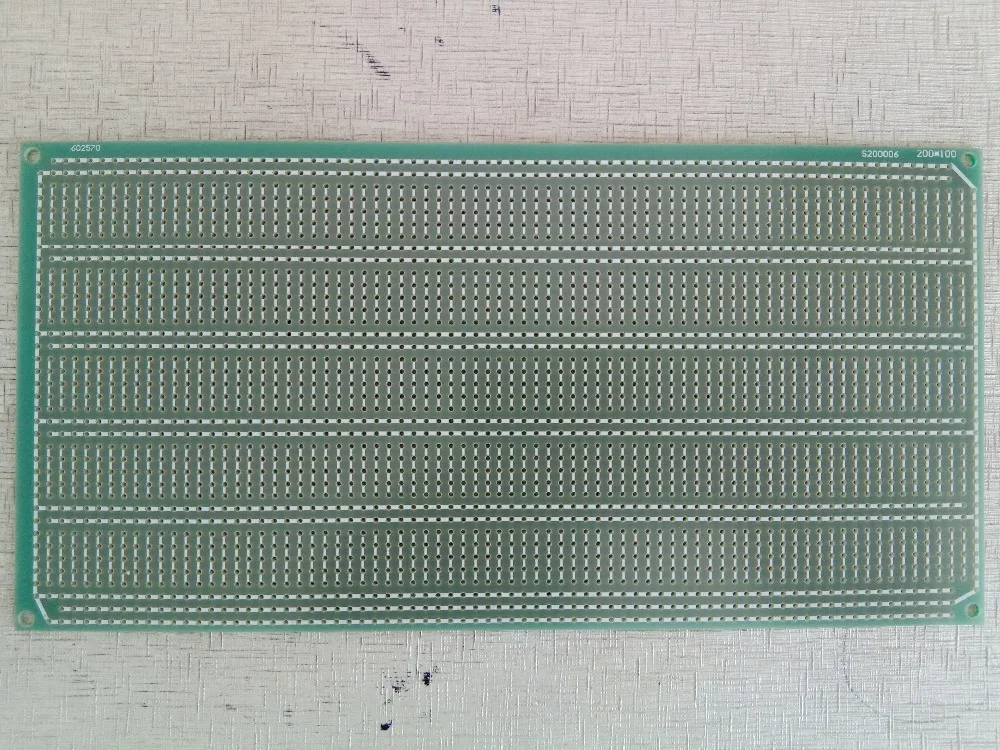 2pcs universal Stripboard Veroboard 10x20cm pcb 5er joint hole Single Side FR4 Fiberglass breadboard circuit board PCB Platine