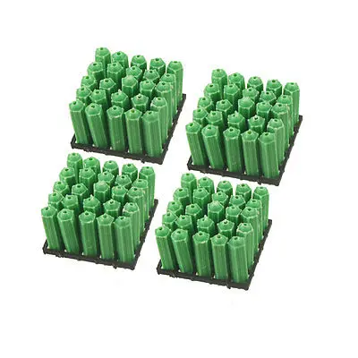 

100pcs 8mm x 29mm Green Plastic Fixing Wall Plugs for 2-5mm Screws