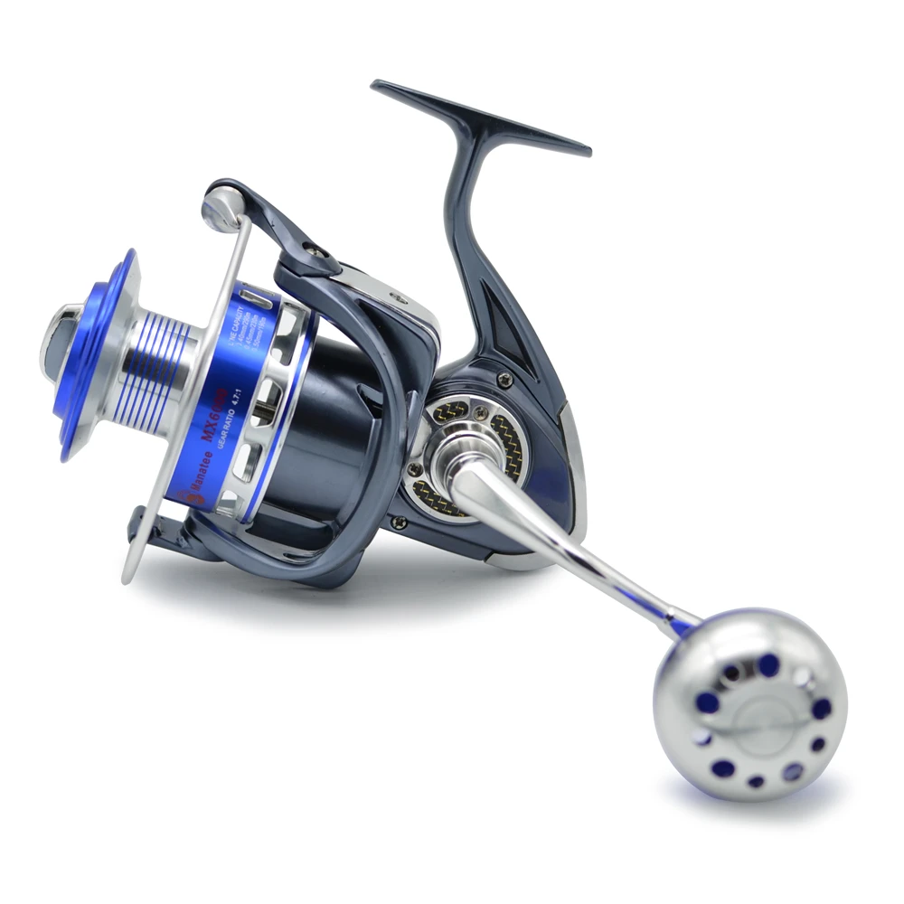 HiUmi 30KG Power Drag 6000 7000 8000 9000 10000 Saltiga Spinning Reels Heavy Duty Sea Fishing Boat Fishing Jigging Fishing Reel