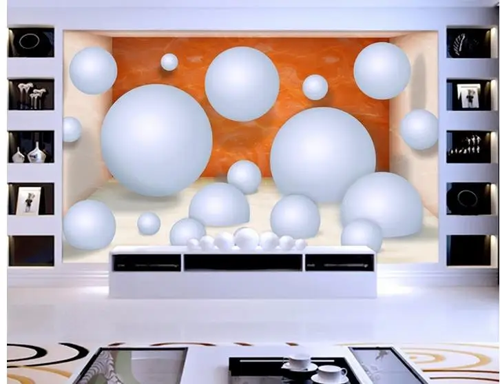 

wallpaper modern 3d living 3d wallpaper 3D stereoscopic space ball mural 3d customized wallpaper