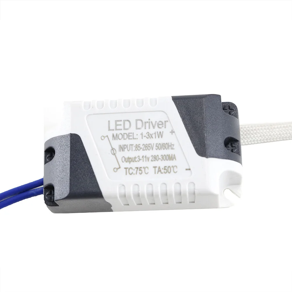 (1-3)x1W LED External / inside Driver 240mA-260mA DC3V ~ 11V Led Driver 1W 2W 3W Power Supply AC 110V 220V for LED light 1PCS