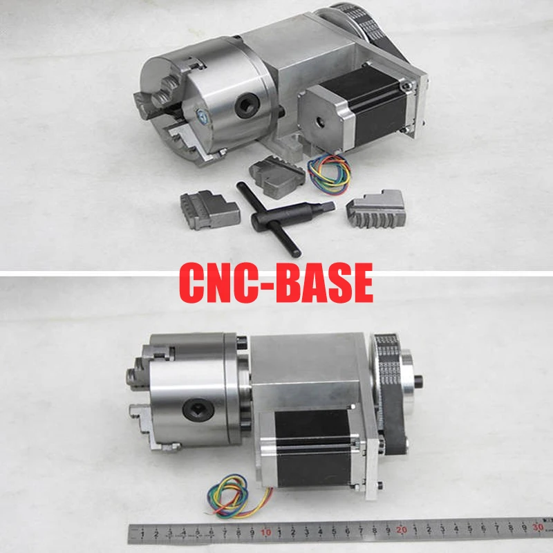 K11 80mm four axis / 4th axis / 4 axis rotary axis / rotation axis for the cnc router cnc engraving machine