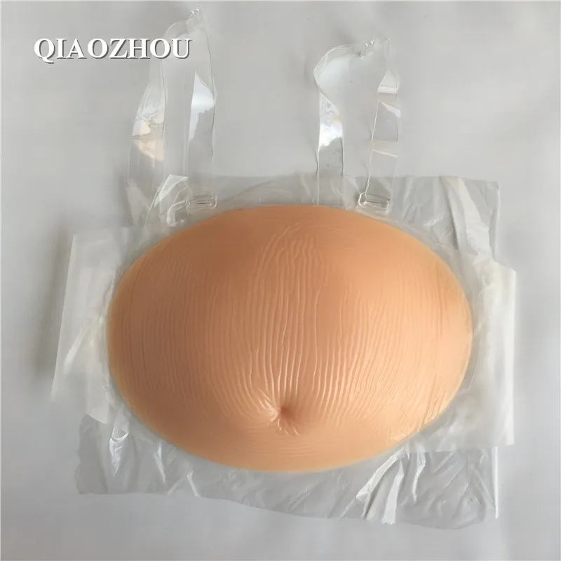 2000g 5~6 month fake pregnant belly self adhesive silicone tummy for false pregnancy crossdressing