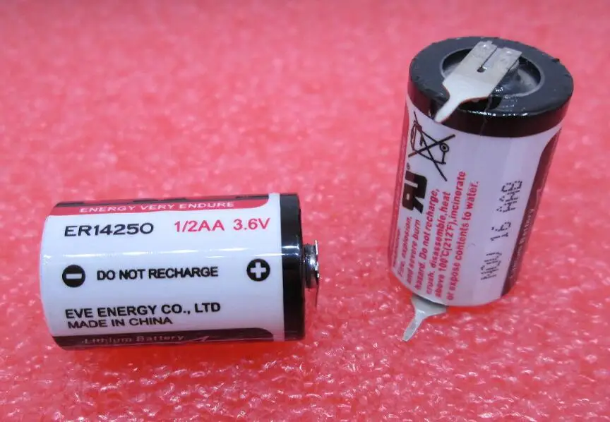 جديد ER14250 14250 3.6 فولت 1200 مللي أمبير بطاريات ليثيوم وبطارية بطاريات ليثيوم أيون قدم الساق 5 قطعة/الوحدة