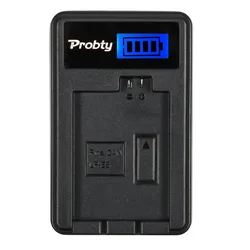 PROBTY LP-E5 LP E5 LPE5 LCD USB Camera Charger for Canon KISS X2 X3 F Rebel XS XSi T1i 450D 500D 1000D battery
