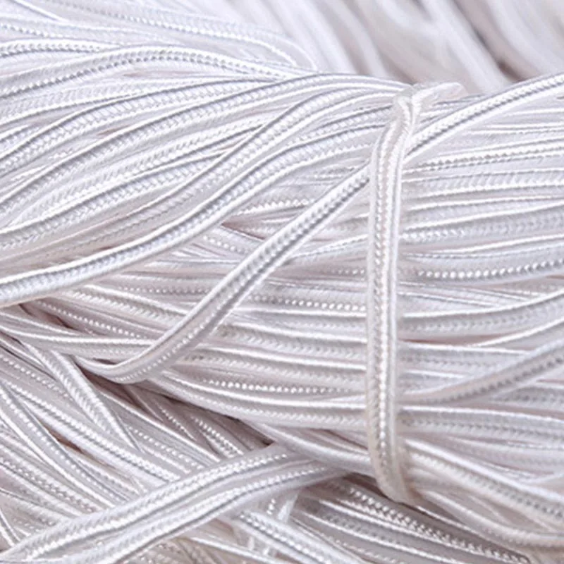 34 yards/lot(31 meters) 3mm Chinese Soutach Cords Thread 38 Colors Nylon Rope Snake Belly Cords for DIY Jewelry Making Findings