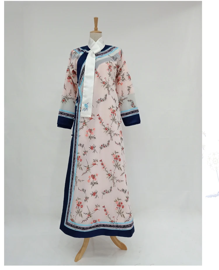 Light Pink Qing Dynasty Empress Costume Embroidery Hanfu for TV Play RuYi\'s Royal Love in the Palace
