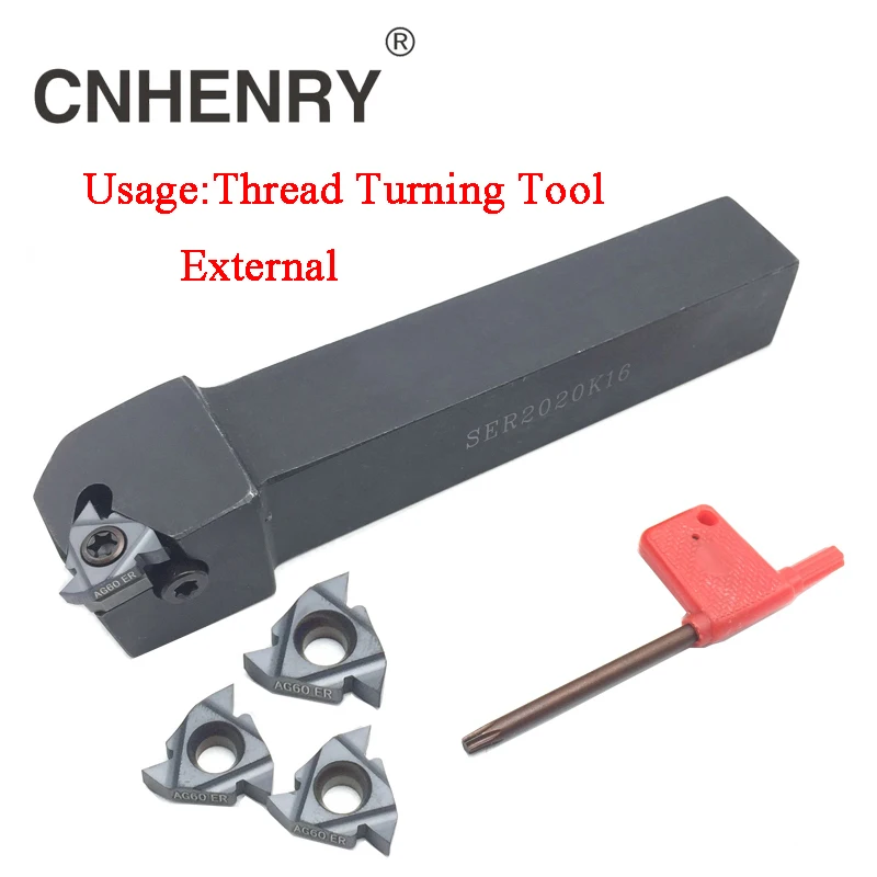 New Arrival Threading Cutting External Turning Tool 16ER AG60 CNC Carbide Inserts Lathe Cutter Suit For SER Lathe Tool Holder