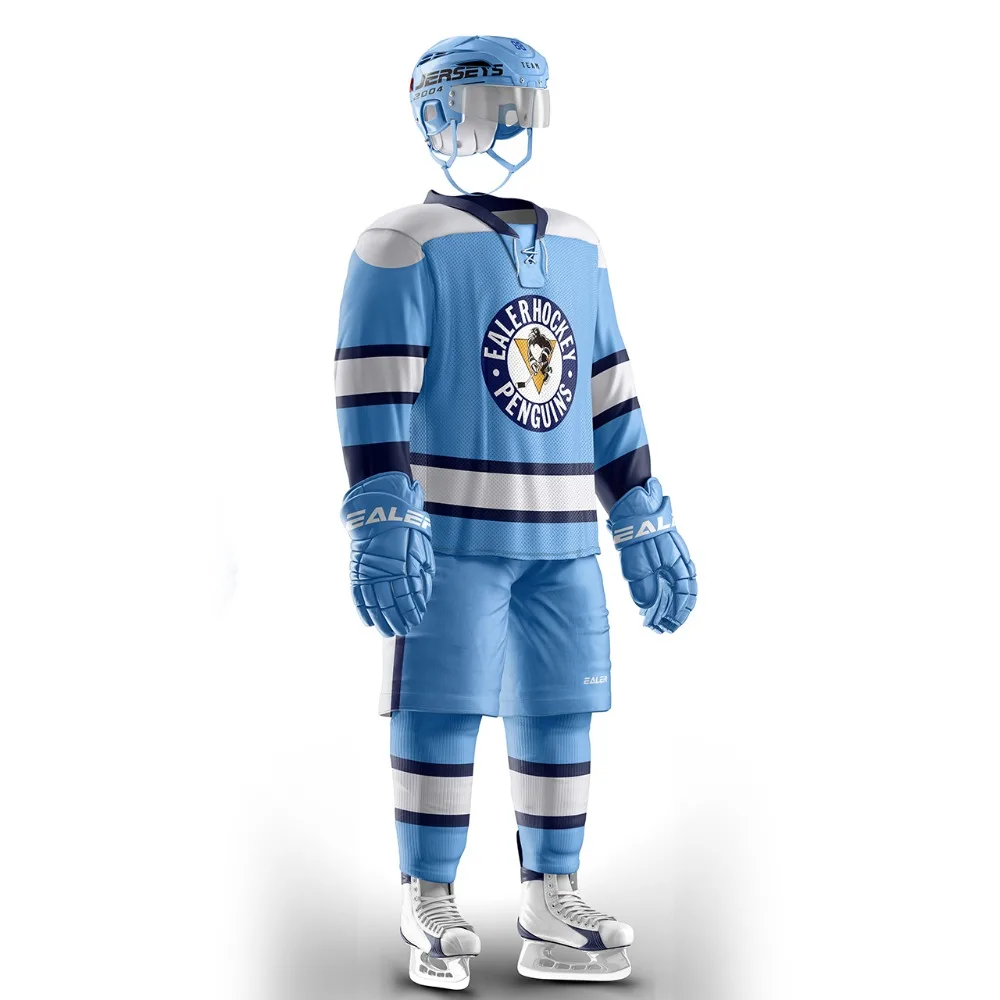 Han Duck free shipping Pittsburgh training wear With Printing Penguin Logo ice hockey jersey s in stock E004